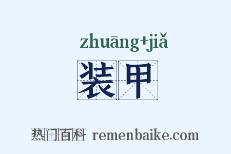 装甲是什么意思的图片